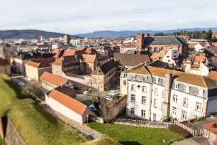 La ville vue de la Citadelle Belfort, France