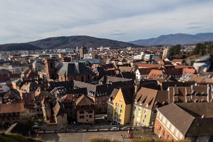 La ville vue de la Citadelle Belfort, France