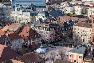 La ville vue de la Citadelle Belfort, France