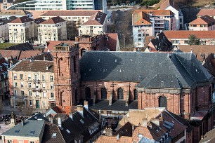 La ville vue de la Citadelle Belfort, France